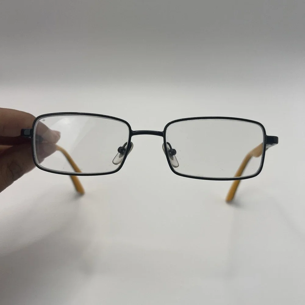 Ray-Ban Kids RB1033 4005 Black/Orange Rectangle Eyeglass Frames Only 47-16-125
